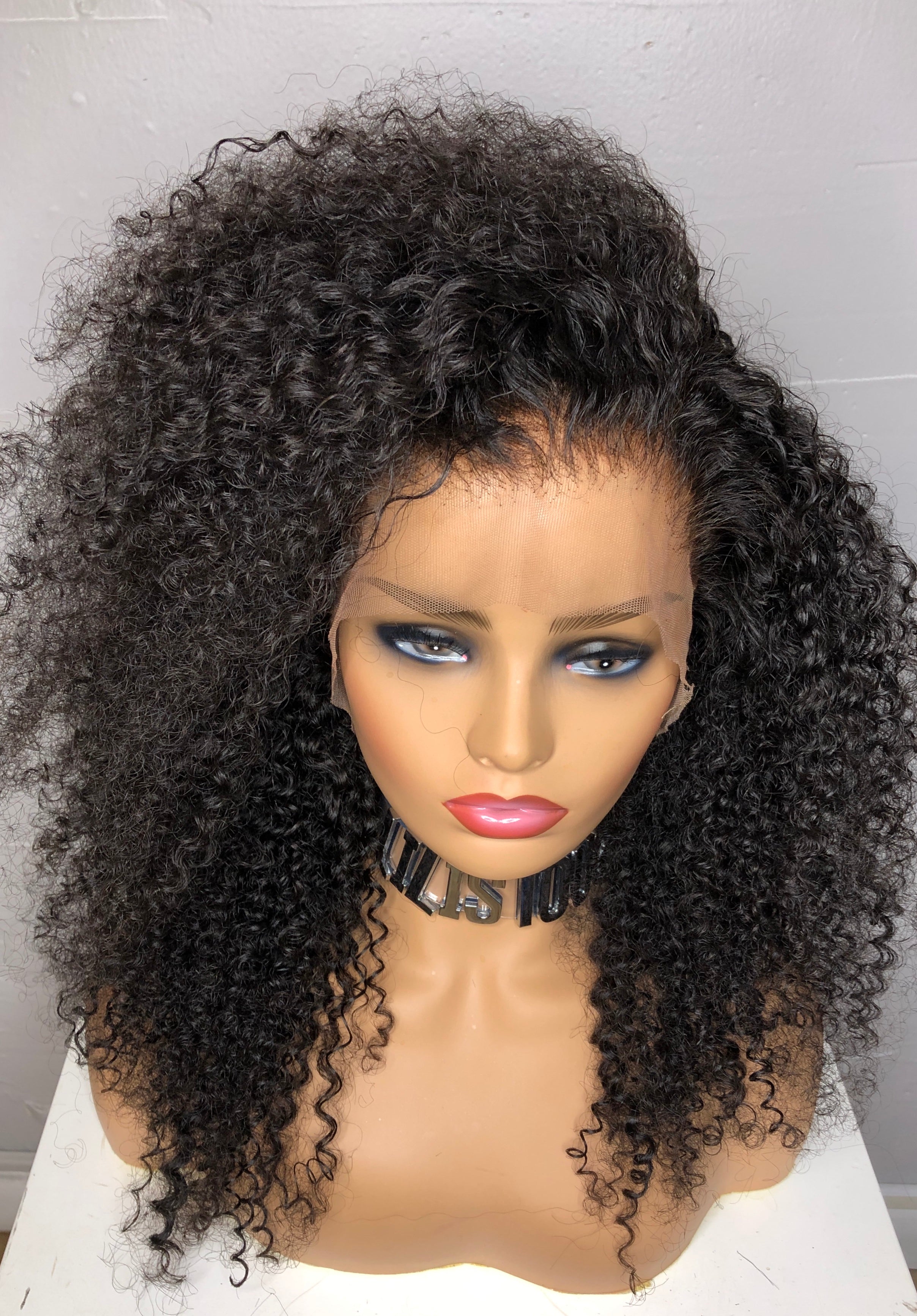 Women's 24 inch kinky curly lace front wig buy